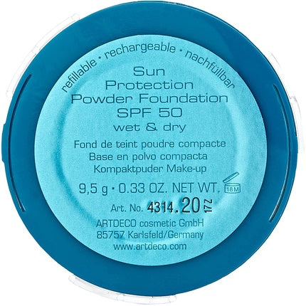 ARTDECO Sun Protection Powder Foundation Refill SPF 50 9.5g 20 Cool Beige