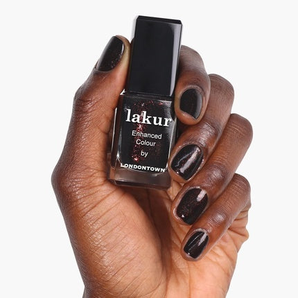 Londontown Deep Copper Brown Glittery Nail Polish Around The Fireplace