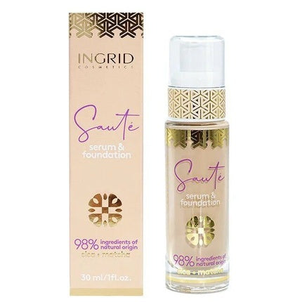 Ingrid Cosmetics Saute 2in1 Serum Foundation Vegan Formula 30ml