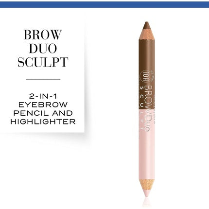 Bourjois Brow Duo Sculpt Eyebrow Pencil and Highlighter 22 Chatain 1.95g