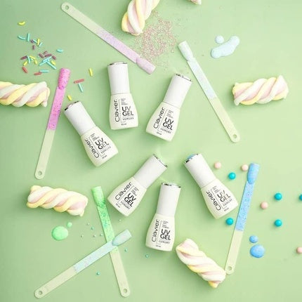 Luxury Nail Hybrid UV Gel Polish 10ml Bottle with Applicator Lasts up to 3 Weeks for UV and LED Lamps Curing 2 Minutes in UV or 30 Seconds in LED Light Device Papita