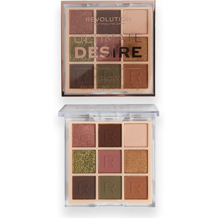Revolution Ultimate Desire Shadow Palette Stripped Khaki
