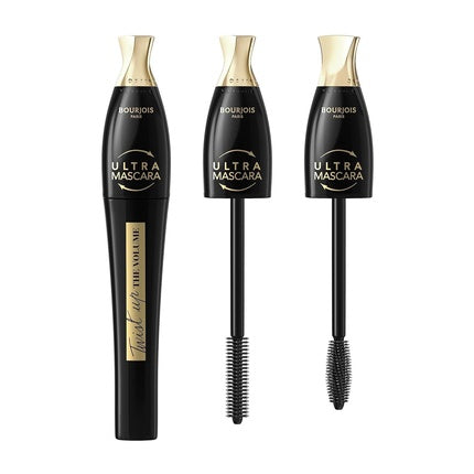 Bourjois Twist Up Mascara Ultra Black 8ml + Bourjois Contour Clubbing Eyeliner 50-5.3g Ultra Black and Green Loving Green