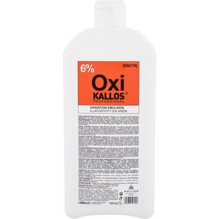 Kallos Oxi Oxidation Emulsion 6% 1000 Ml