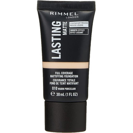 Rimmel Lasting Matte Foundation 010 Warm Porcelain 30ml