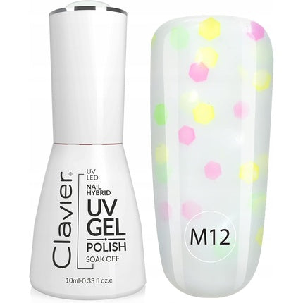 Luxury Nail Hybrid UV Gel Polish 10ml Bottle with Applicator Lasts up to 3 Weeks for UV and LED Lamps Curing 2 Minutes in UV or 30 Seconds in LED Light Device Papita
