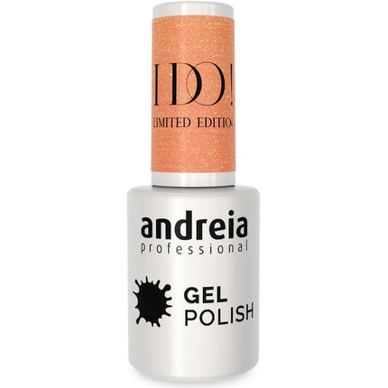 Andreia Professional Semi-Permanent Nail Gel Polish I DO Limited Collection Colour ID2 Nude with Gold Sparkles 10.5ml