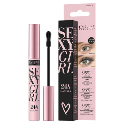 Eveline Sexy Girl 24H Mascara for Spectacular Volume and Curl 10ml