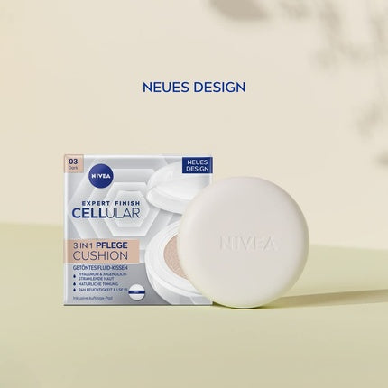 Nivea Expert Finish Cellular 3in1 Care Cushion Foundation In Cushion Spf15 03 Dark 15ml