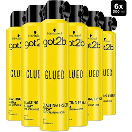 Schwarzkopf got2b Glued Blasting Freeze Spray Strong Hold Hairspray 300ml Citrus