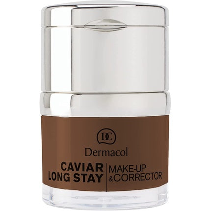 Dermacol 2-in-1 Long-Stay Foundation & Concealer with Caviar Dark Chocolate