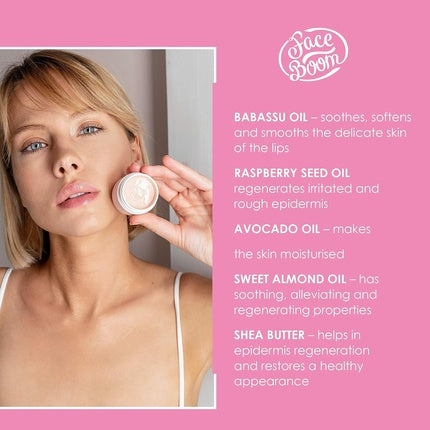 Body Boom Lip Balm Intensively Moisturizing Effectively Cares For Irritated and Demanding Intensive Moisturizing Skin of the Lips 12g