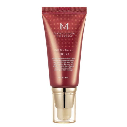 MISSHA M Perfect BB Cream No.27 Honey Beige for Medium/Tan Skin SPF 42 PA +++ 1.69 Fl Oz