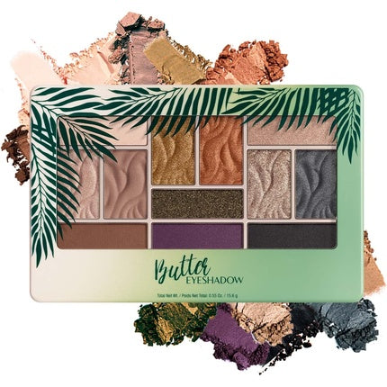 Physicians Formula Eyeshadow Palette Soft and Creamy Shades in 12 Different Tones with Tucuma, Cupuacu and Essential Fatty Acids - Sultry Nights
