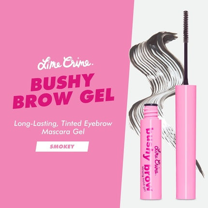 Lime Crime Bushy Brow Gel Smokey Volumizing Long Lasting Strong Hold Eyebrow Mascara Gel Vegan Cruelty-Free