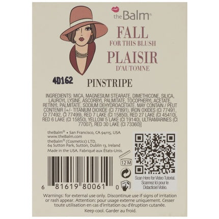 theBalm Rouge Instain 6.5g Pinstripe