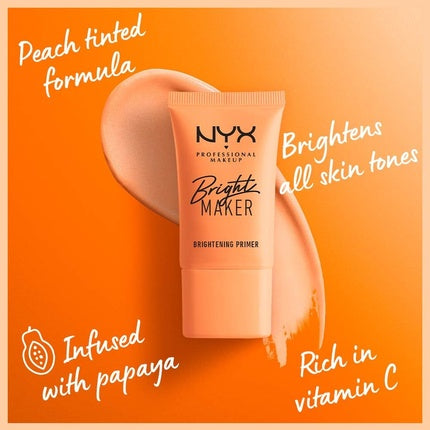 NYX Professional Makeup Bright Maker Primer with Papaya Extract and Skin Conditioners 20ml