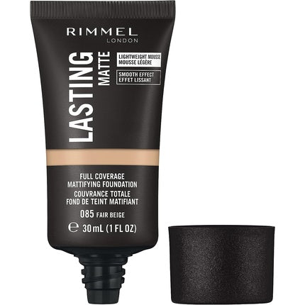 Rimmel Lasting Matte Full Coverage Lightweight Foundation 30ml 085 Fair Beige