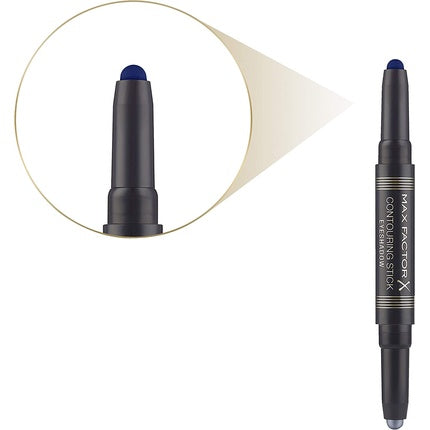 Max Factor Contouring Stick Eyeshadow 2 in 1 003, Silver Storm & Midnight Blue