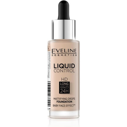 Eveline Liquid Control HD Longstay Mattifying Primer 32ml 010 Light Beige