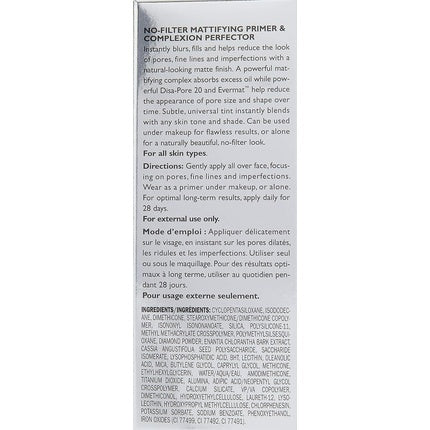 Peter Thomas Roth Skin To Die For No Filter Mattifying Primer and Perfector Earplug 4cm Black