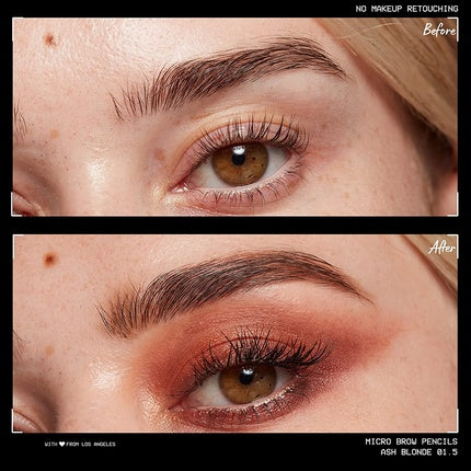 NYX Professional Makeup Micro Brow Pencil Dual Ended Design Ash Blonde