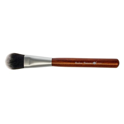 Redwood Foundation Brush Flat Ferrule High-Tech Hair Brown Wood Handle