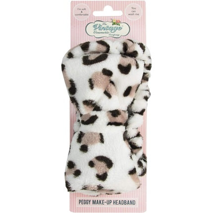 The Vintage Cosmetic Company Peggy Makeup Headband Leopard Print