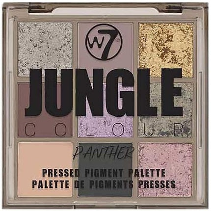 W7 Jungle Colour Pressed Pigment Eyeshadow Palette - Panther