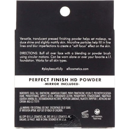 elf Perfect Finish HD Powder Blurs Fine Lines and Imperfections 0.28 Oz