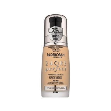 Deborah 24Ore Perfect Foundation All Day Light Gold 1 Unit - Made in Italy
