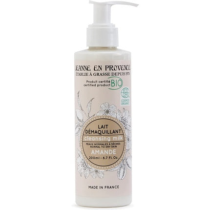 Jeanne En Provence Almond Bio Makeup Remover 200ml Made in France