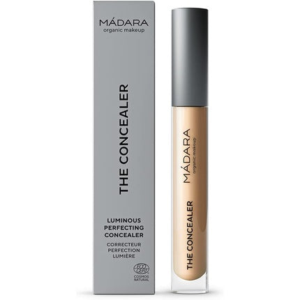 MÁDARA Luminous Perfecting Concealer #35 Honey Organic Makeup Contour Concealer with Hyaluronic Acid and Minerals 4ml
