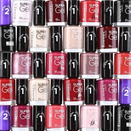 Rimmel Super Gel Nail Polish 12ml Blackest Black