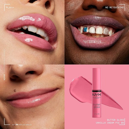 NYX Cosmetics Butter Lip Gloss Vanilla Cream Pie 8ml
