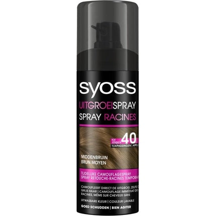 Syoss Growth HairSpray Medium Brown 120ml