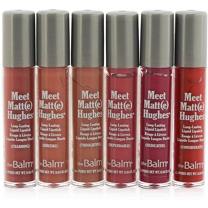 theBalm Meet Matt(e) Hughes Volume 14 Set of 6 Mini Long-Lasting Liquid Lipsticks with 3 New Shades
