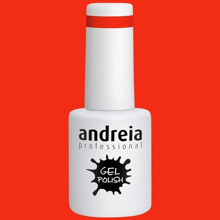 Andreia Semi-Permanent Nail Gel Polish for UV/LED Lamp Intense Shine and 4 weeks Lasting Varnish Colour 293 Coral 10.5ml