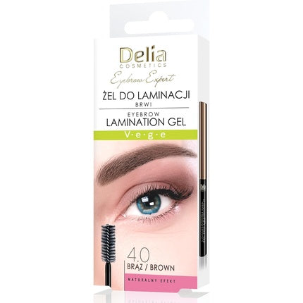 Delia Eyebrow Expert Brow Lamination Gel Brown 4ml