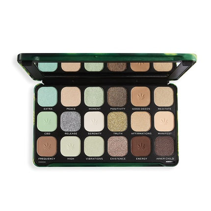 Makeup Revolution Forever Flawless Eyeshadow Palette Chilled Vibes 18 Shades