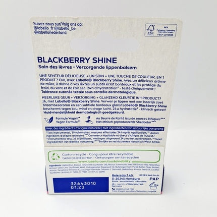Labello Blackberry Shine Lip Balm New Design