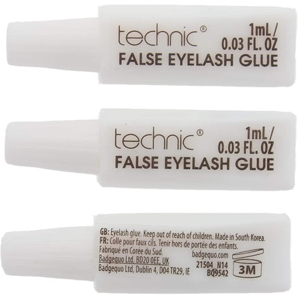 Technic Eyelash Glue 1ml - Pack of 3