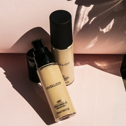 Inglot AMC Cream Foundation with Natural Coverage and Highlighter Formula for Radiant Skin 30ml MW200