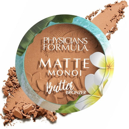 Physicians Formula Matte Monoi Butter Bronzer Powder Face Makeup Deep Bronzer - Vegan and Dermatologist Tested