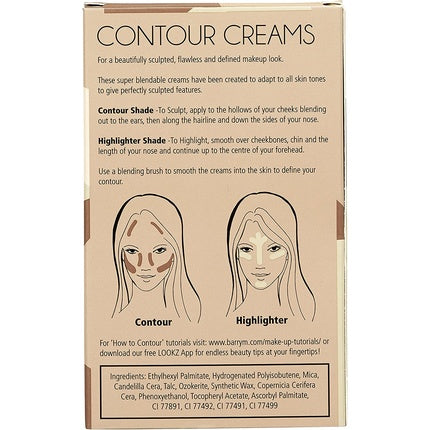 Barry M Cosmetics Chisel Cheeks Contour Creams 2 Count