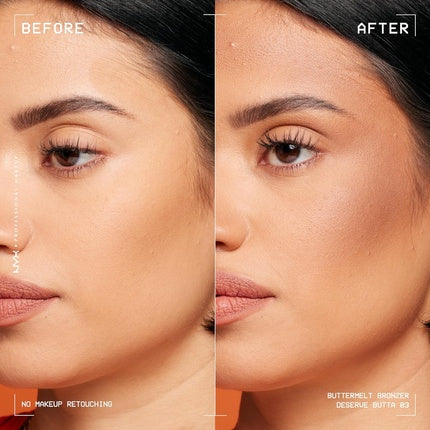 NYX PROFESSIONAL MAKEUP Matte Buttermelt Bronzer Longwear Face Makeup Vegan Formula Deserve Butta 03 0.17 Ounce