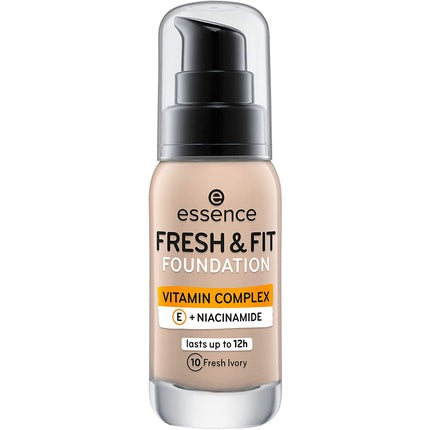 Essence Fresh & Fit Foundation 10 Ivory Fluid Makeup 30ml
