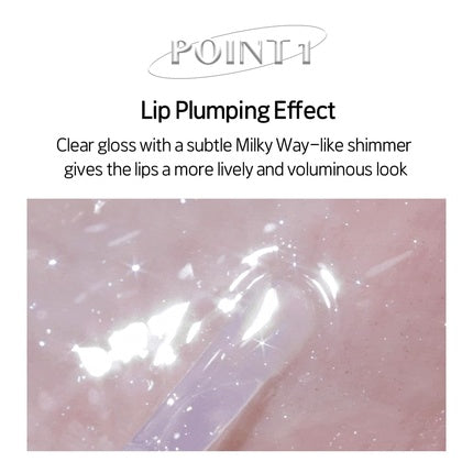 Etude Glaze Plump Gloss Sparkling Blue Korean Lip Plumper Volumizing Glaze