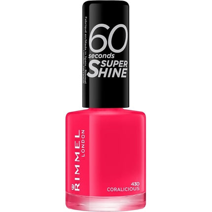 Rimmel London 60 Seconds Super Shine Nail Polish 430 Coralicious 8ml