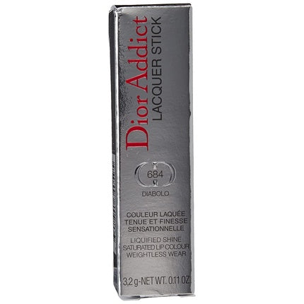 Dior Addict Lacquer Stick Liquified Shine Saturated Lip Color Weightless 684 Diablo 0.11 Ounce